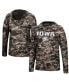 Men's Black Iowa Hawkeyes Mossy Oak SPF 50 Performance Long Sleeve Hoodie T-shirt L - фото #5