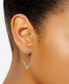 V Bar & Chain Drop Earrings, Created for Macy's