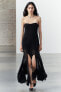 Фото #1 товара Платье из полупрозрачной ткани без бретелей ZARA