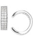 ფოტო #1 პროდუქტის Cubic Zirconia Double Row Ear Cuffs