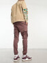 Фото #5 товара Pacsun kai stretch slim fit cargo trousers in peppercorn brown