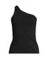 ფოტო #3 პროდუქტის Plus Size Slender One Shoulder Top