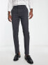 Фото #1 товара ASOS DESIGN slim smart trouser in charcoal