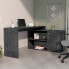 Фото #1 товара Dallas L-Shaped Home Office Desk, Two Shelves, Single Door Cabinet