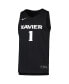 ფოტო #3 პროდუქტის Men's #1 Black Xavier Musketeers Team Replica Basketball Jersey