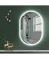 32x20 Inch Bathroom Mirror With Lights, Anti Fog Dimmable LED Mirror For Wall Touch Control