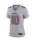 Women's Mac Jones Gray New England Patriots Atmosphere Fashion Game Jersey