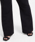Фото #6 товара Plus Size High Rise Flared Pants, Created for Macy's