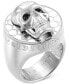 Stainless Steel 3D $kull Statement Ring