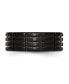 ფოტო #3 პროდუქტის Titanium Brushed Black IP-plated Grooved Wedding Band Ring