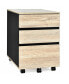 Фото #1 товара 3-Drawer Mobile File Cabinet Vertical Filling Cabinet