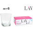 LAV Set of 6 Truva Water Glasses 280ml