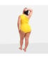 Фото #2 товара Plus Size Honey Cut Out One Piece Swimsuit - Mustard