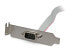 StarTech.com 1 Port 16in DB9 Serial Port Bracket to 10 Pin Header - Low Profile - Small Form Factor (SFF) - Other - Grey - IDC - DB-9 - 18.5 mm