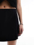 Фото #5 товара ASOS DESIGN satin wrap mini skirt in black