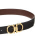 Фото #2 товара Ferragamo Gancini Reversible & Adjustable Leather Belt Men's