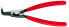 Фото #2 товара Щипцы для стопорных колец Knipex 46 21 A11 - Хромованадиевая сталь - Пластик - Красные - 12.5 см - 85 г