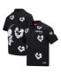 Фото #1 товара Men's Black Peanuts Snoopy Cotton Heart Button-Up Shirt