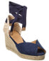 Фото #1 товара Castañer Blina Canvas Wedge Sandal Women's Blue 38