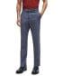 Фото #1 товара Men's Plain-Checked Slim-Fit Trousers