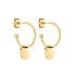 Gold-plated round earrings 3in1 TJ-0056-E-18