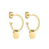 Фото #2 товара Gold-plated round earrings 3in1 TJ-0056-E-18