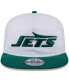Men's White/Green New York Jets 2024 NFL Training Camp Golfer Snapback Hat