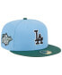 Фото #1 товара Men's Sky Blue, Cilantro Los Angeles Dodgers 1988 World Series 59FIFTY Fitted Hat