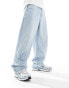 Bershka skater fit jeans in light blue