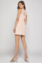 Фото #3 товара BCBGeneration Sheer Back Fit and Flare Dress Pink Coral Size 0