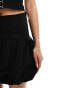 River Island puff ball mini skirt in black Черный, 34 - фото #3