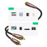 Фото #3 товара Przejściówka kabel przewód audio 3.5mm mini jack żeński - 2x RCA męski 5m brązowy