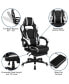 Gaming Bundle-Cup/Headphone Desk & Reclining Footrest Chair