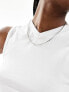 COLLUSION v-neck vest in white 34 - фото #5