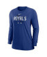 ფოტო #3 პროდუქტის Women's Royal Kansas City Royals Authentic Collection Legend Performance Long Sleeve T-shirt