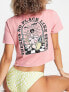 Volcom pocket dial t-shirt in desert pink Розовый, XS - фото #1