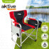 Foldable Camping Chair Aktive Grey Red 61 x 92 x 52 cm (2 Units)