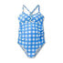 Tie Back Peephole V-Neck One Piece Maternity Swimsuit - Isabel Maternity by