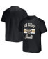 ფოტო #1 პროდუქტის Men's NFL x Darius Rucker Collection by Black New Orleans Saints Stripe T-shirt