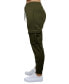 ფოტო #21 პროდუქტის Women's Heavyweight Loose Fit Fleece-Lined Cargo Jogger Pants