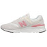 Фото #3 товара New Balance 997H Lace Up Womens Grey, Off White, Pink Sneakers Casual Shoes CW9