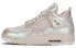 Jordan Air Jordan 4 Retro 30th Anniversary Pearl 复古篮球鞋 GS 液态银 / Кроссовки Jordan Air Jordan 742639-045