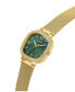 ფოტო #4 პროდუქტის Women's Analog Gold-Tone Stainless Steel and Mesh Watch 32mm