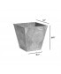 35100 Grey Ella Square Planter - 10 inch