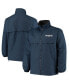 ფოტო #1 პროდუქტის Men's Navy New England Patriots Triumph Fleece Full-Zip Jacket