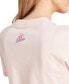 Women's Doodle Cotton T-Shirt Sandy Pink, XS - фото #5