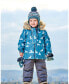 ფოტო #3 პროდუქტის Baby Boys Baby Two Piece Baby Snowsuit Sage Printed Wolves And Dark Grey - Infant|Toddler