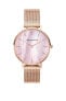 Фото #1 товара Paul Valentine Damen Armbanduhr ROSE GOLD PINK SEASHELL MESH 36 MM PV36611