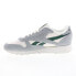 Фото #10 товара Reebok Classic Leather Mens White Suede Lace Up Lifestyle Sneakers Shoes