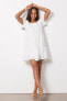 Фото #3 товара Rails Women's Valentina Square-Neck Tiered Gauze Dress White Size S